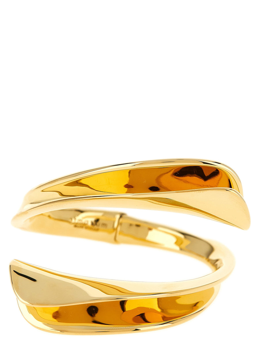 Armarium Torchon Bracelet Openable Gold Tone Pewter Minimal Sculptural Jewelry For Modern Women