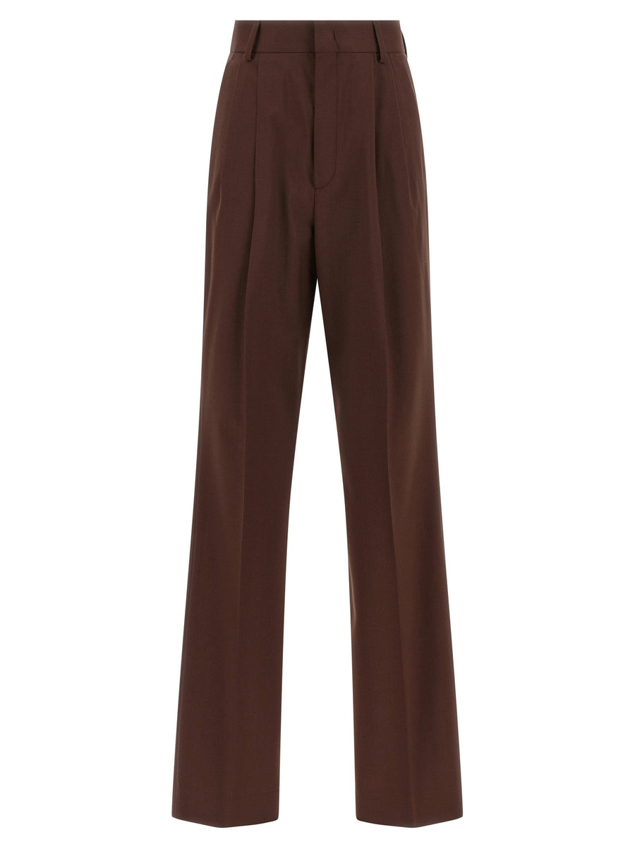Armarium Clelia Virgin Wool Trousers For Women Polished Versatile Tailored Pants With Pleats