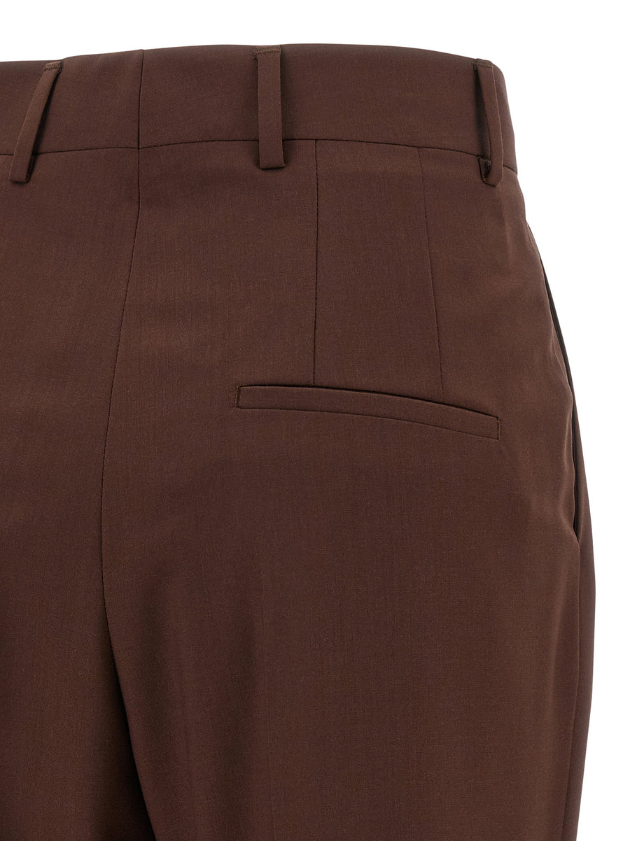 Armarium Clelia Virgin Wool Trousers For Women Polished Versatile Tailored Pants With Pleats