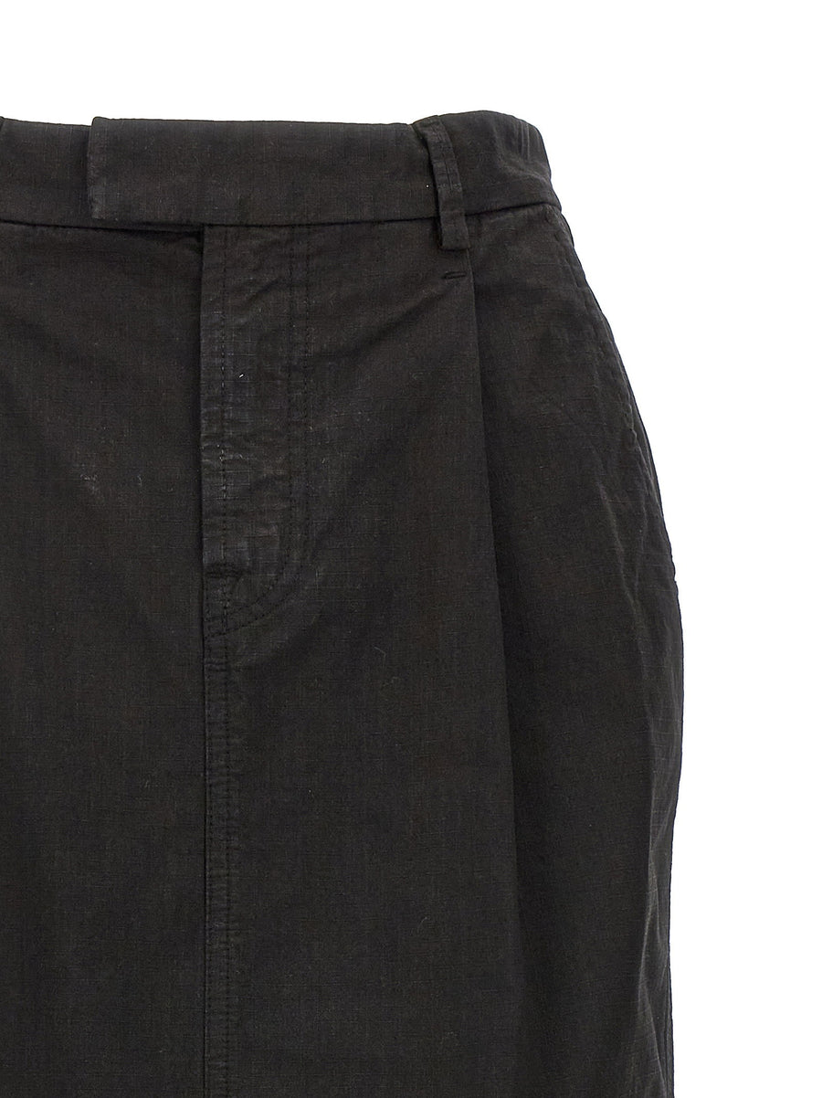 Armarium Shiv Skirt 100 Percent Cotton Cargo Long Skirt For Women With Practical Pockets