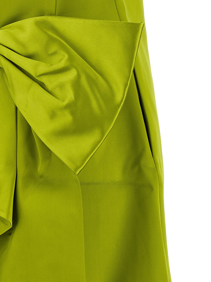 Self-Portrait Maxi Bow Dress