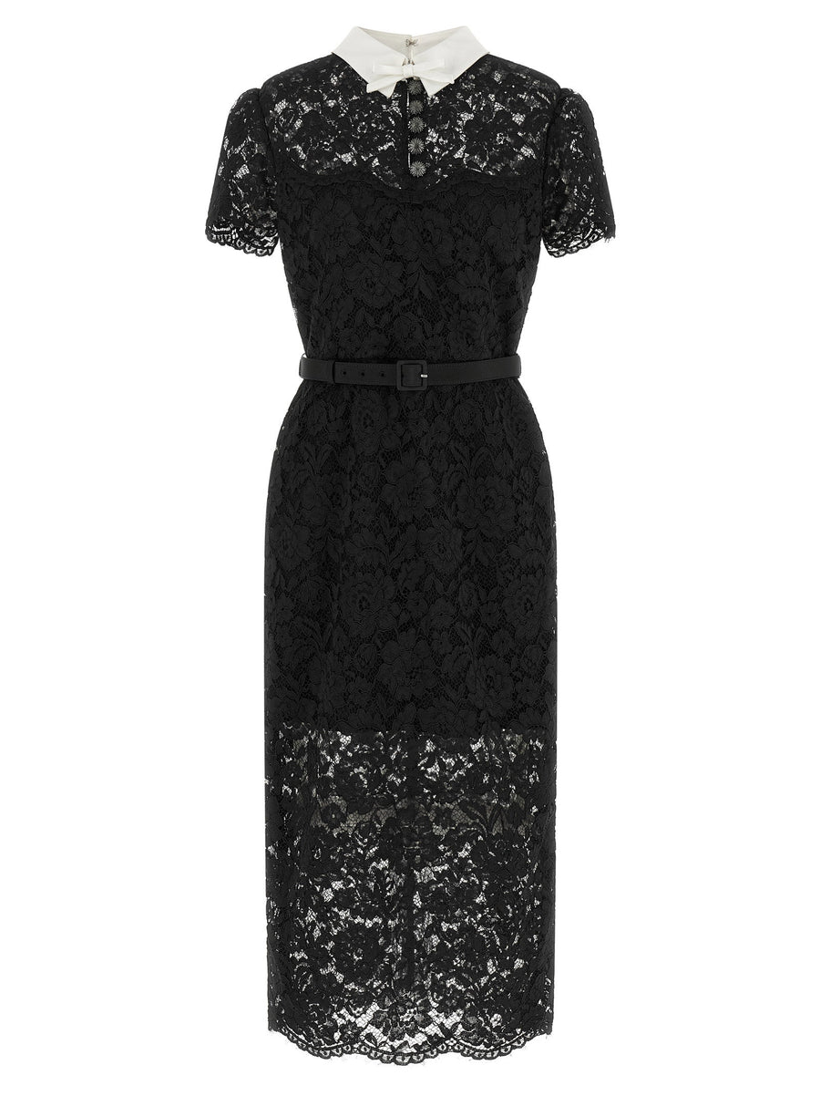 Self-Portrait Lace Dress With Collar