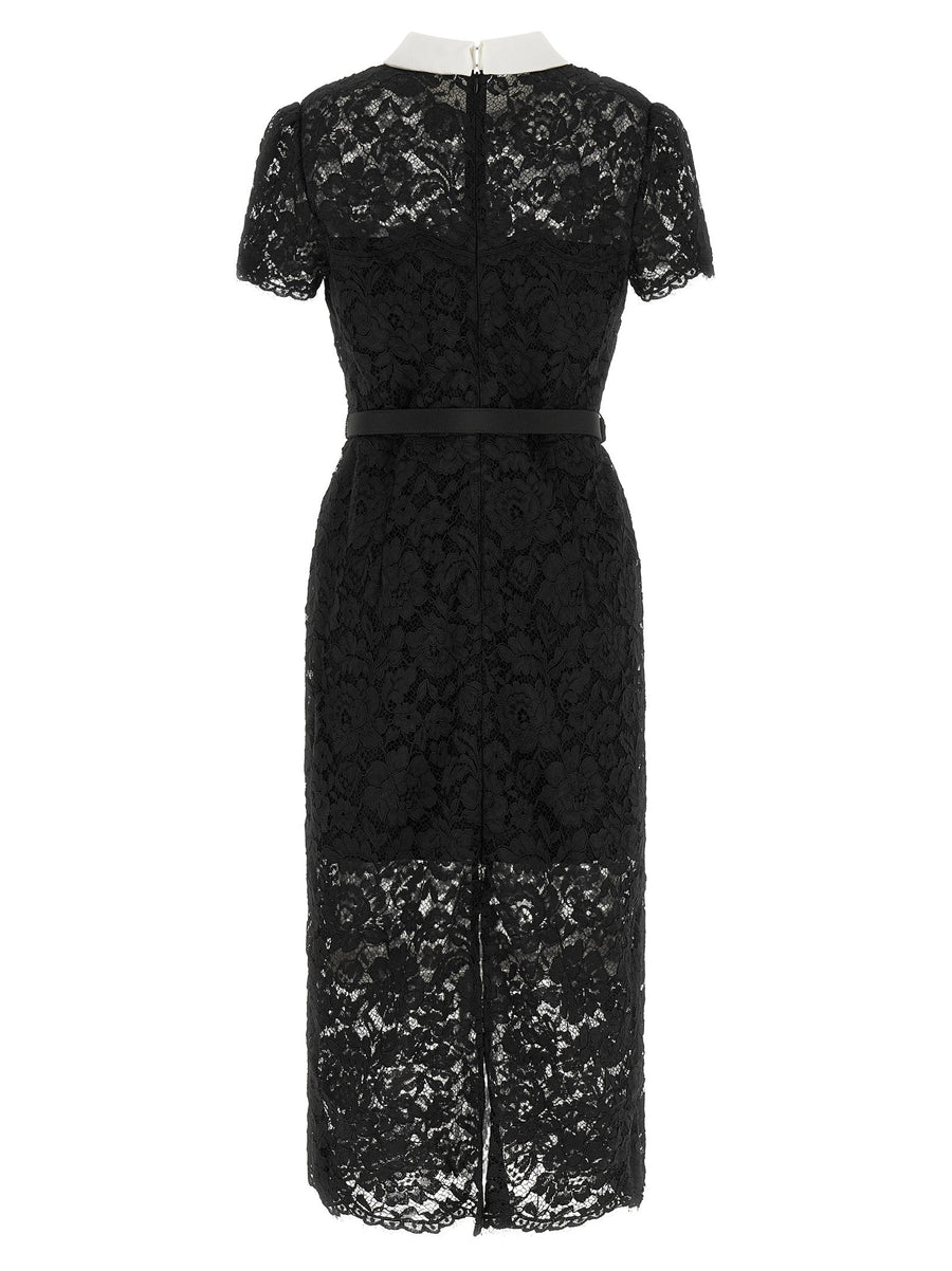 Self-Portrait Lace Dress With Collar