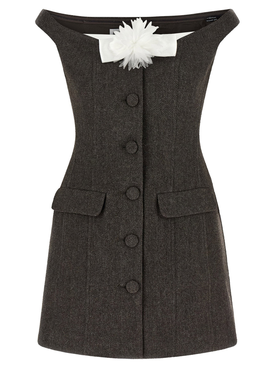 Self-Portrait Bardot Neckline Dress