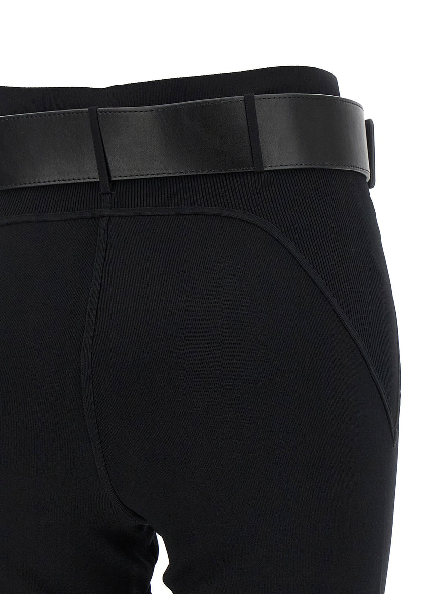 Self-Portrait Leggings With Stirrup And Belt