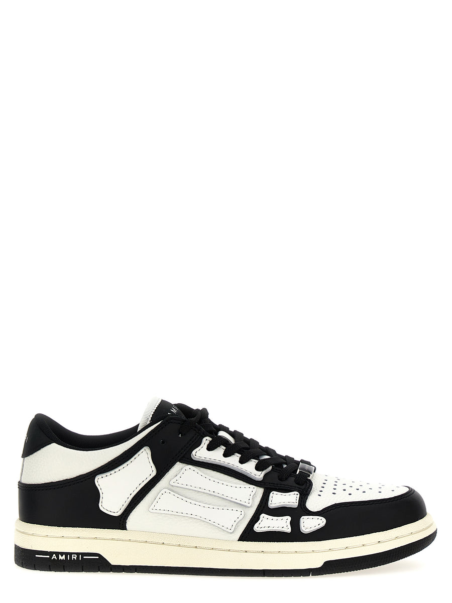 Amiri Skel Top Low Sneakers For Women Premium Leather Luxury Streetwear With Contrast Detailing