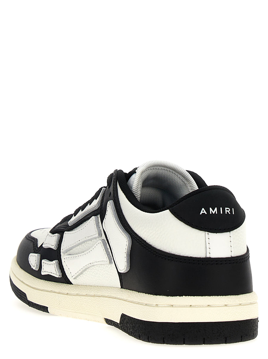 Amiri Skel Top Low Sneakers For Women Premium Leather Luxury Streetwear With Contrast Detailing