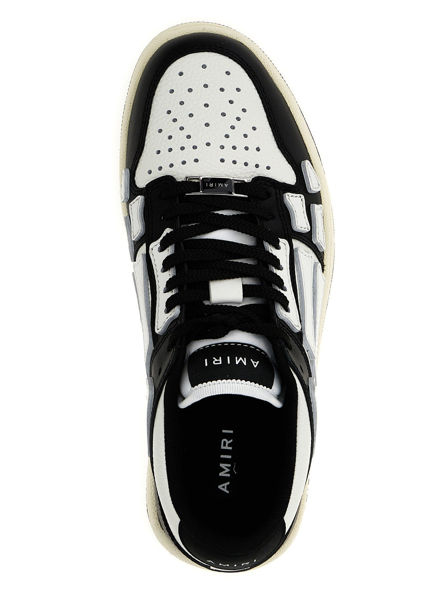 Amiri Skel Top Low Sneakers For Women Premium Leather Luxury Streetwear With Contrast Detailing