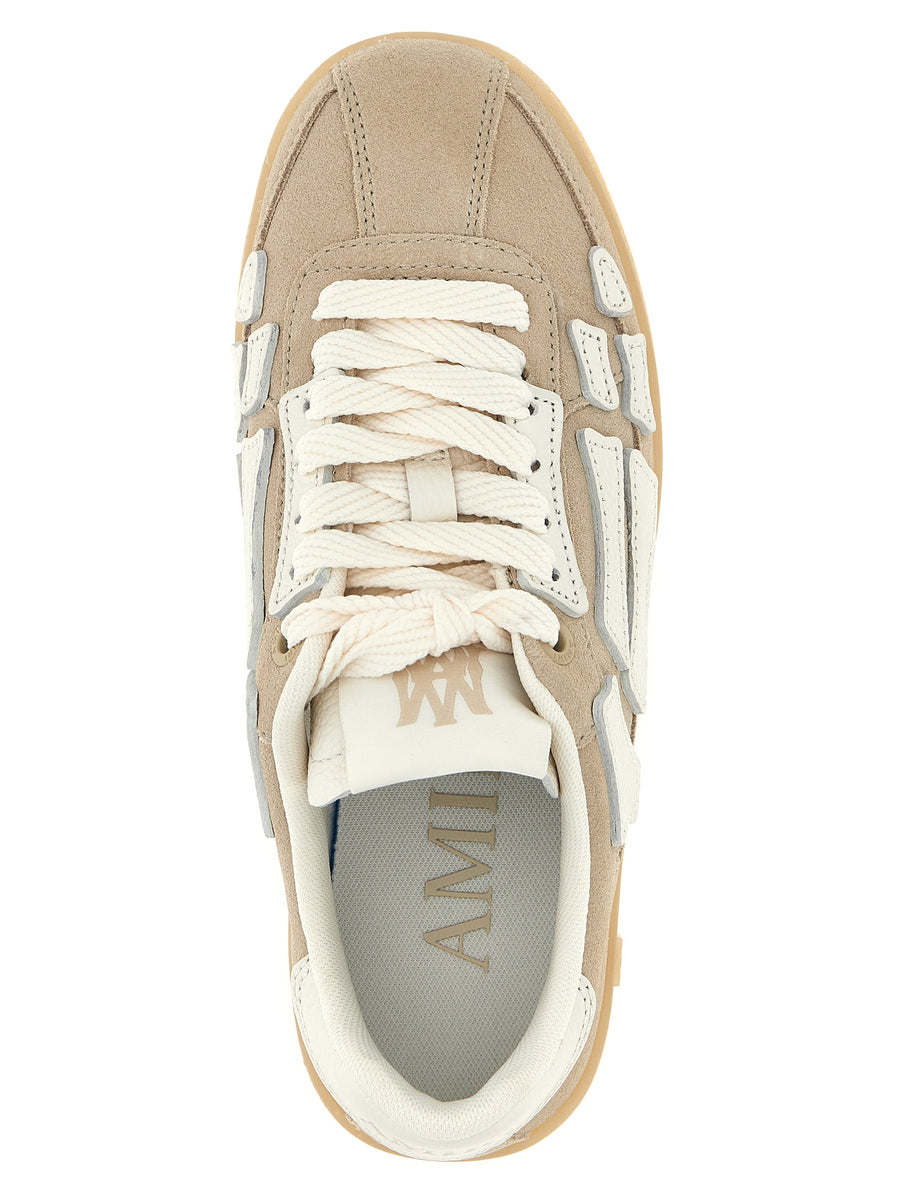 Amiri Pacific Bones Sneakers For Women Luxury Leather Beige With Refined Detailing And Versatile City Wear