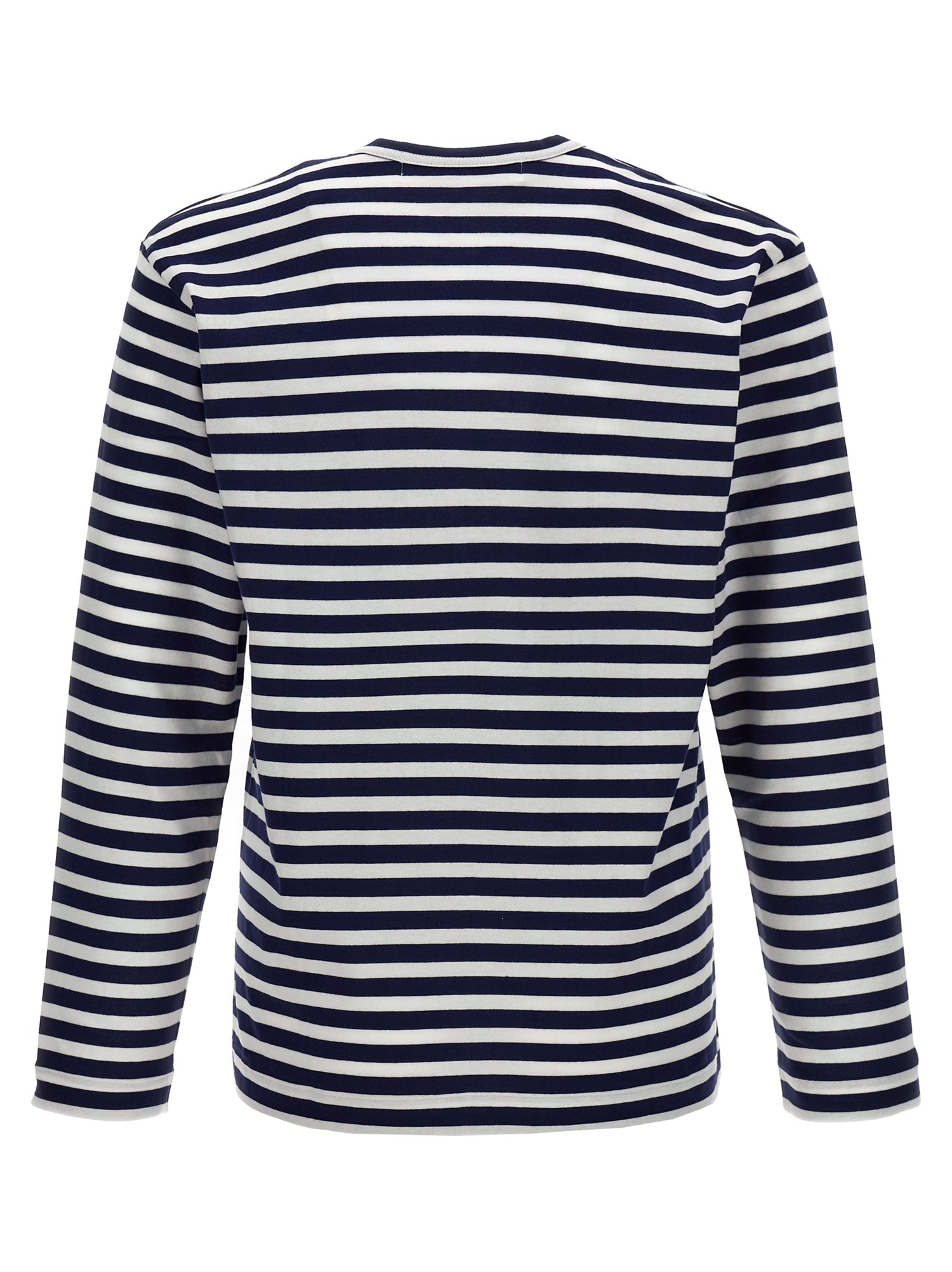 Comme Des Garçons Play Logo Patch Stripes T-shirt
