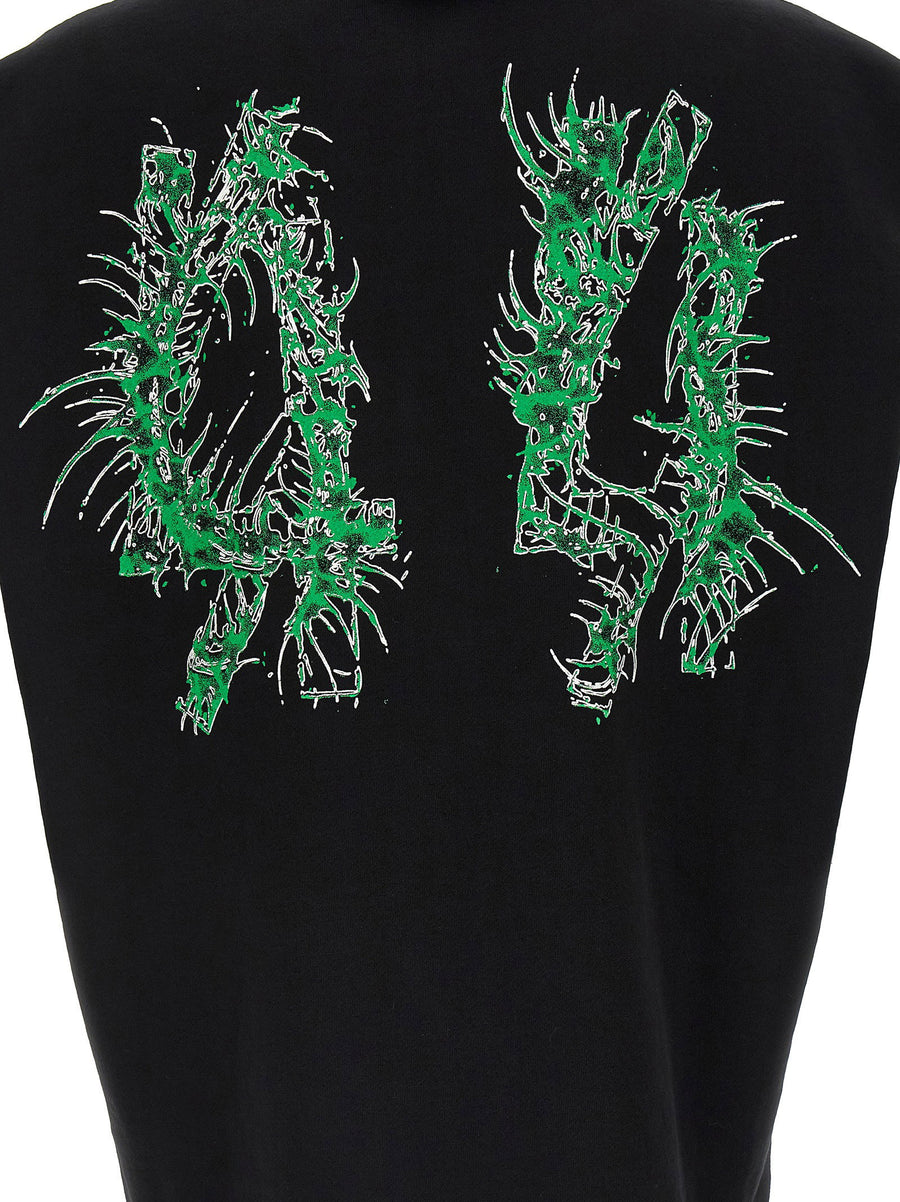 44 Label Centipede Hoodie Gauze Cotton Front Back Print Kangaroo Pocket For Men Bold Luxury Streetwear