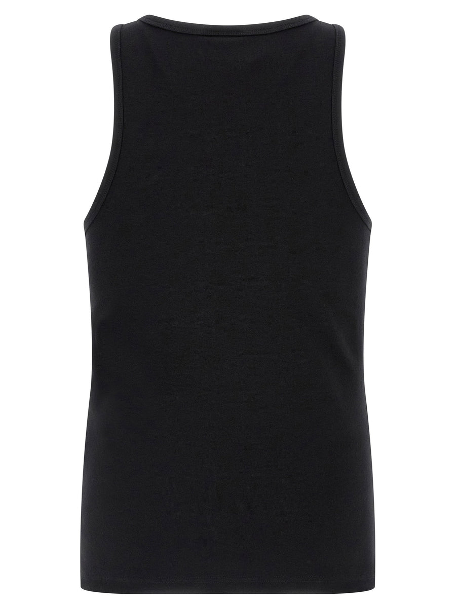 Rib Tank Top For Men By 44 Label With Logo Embroidery Premium Stretch Cotton Essential Everyday Wear