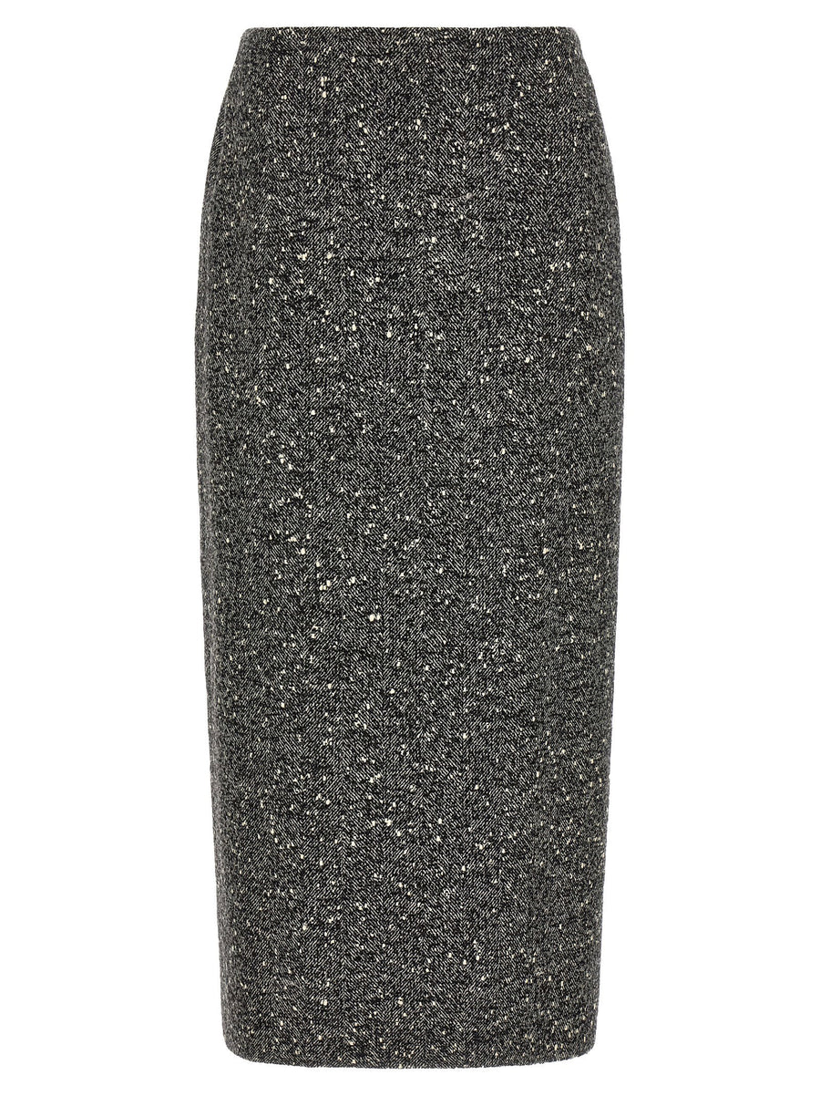 Valentino Garavani Chevron Bouclé Skirt