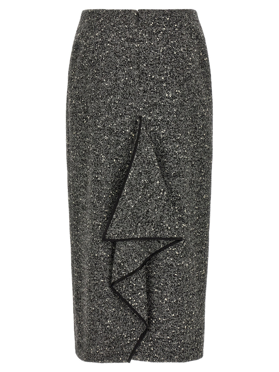 Valentino Garavani Chevron Bouclé Skirt