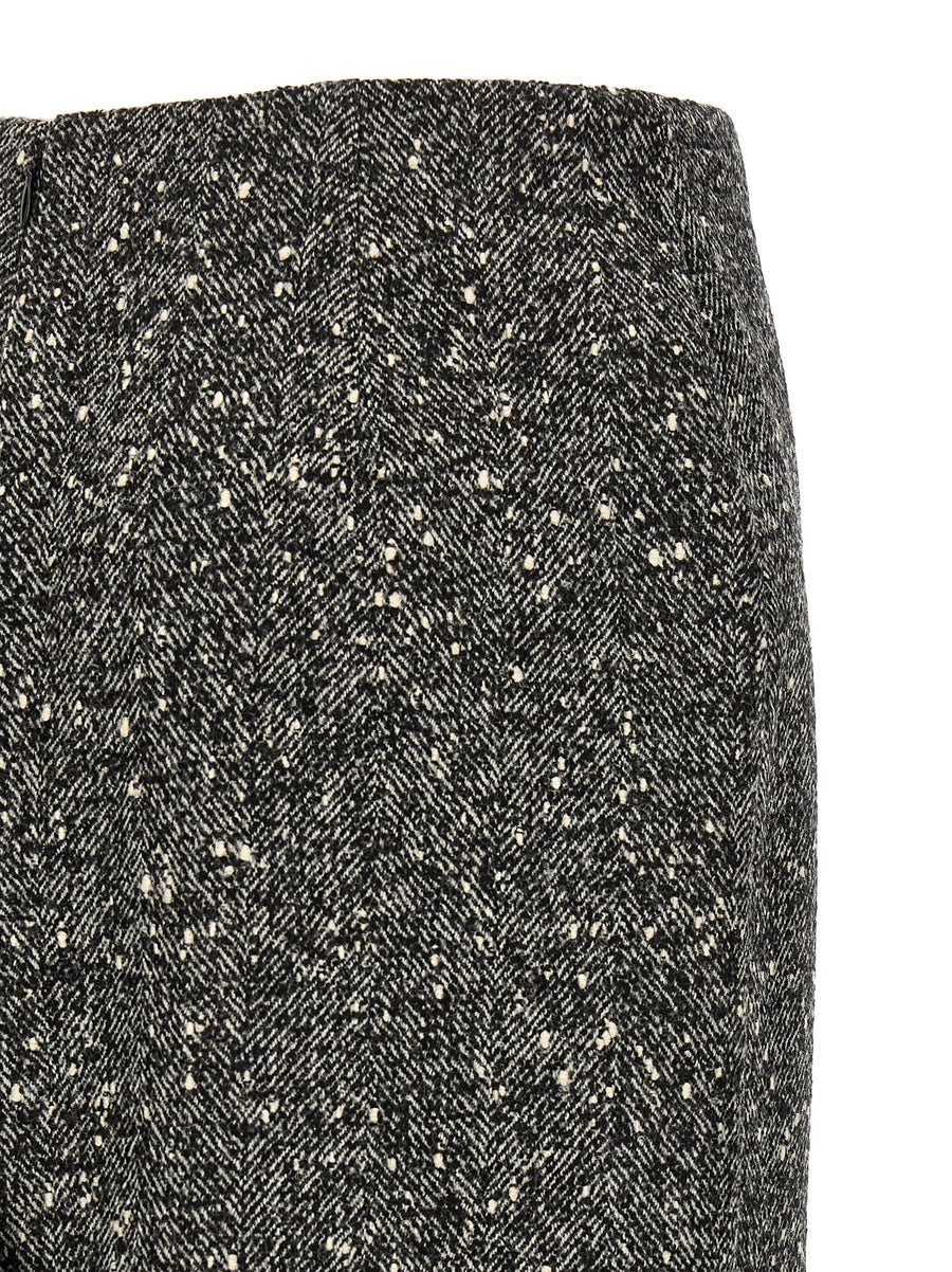 Valentino Garavani Chevron Bouclé Skirt