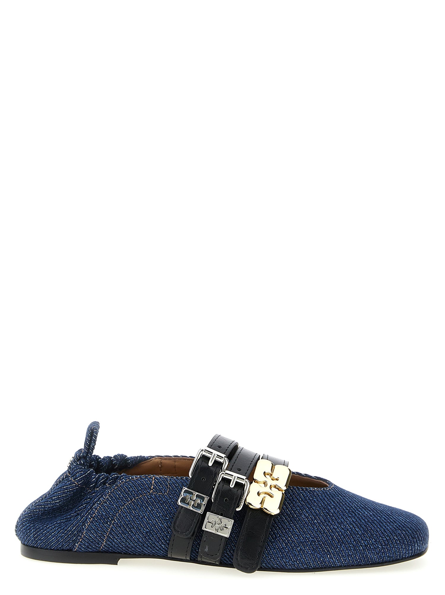 Ganni Sue Triple Ballet Flats