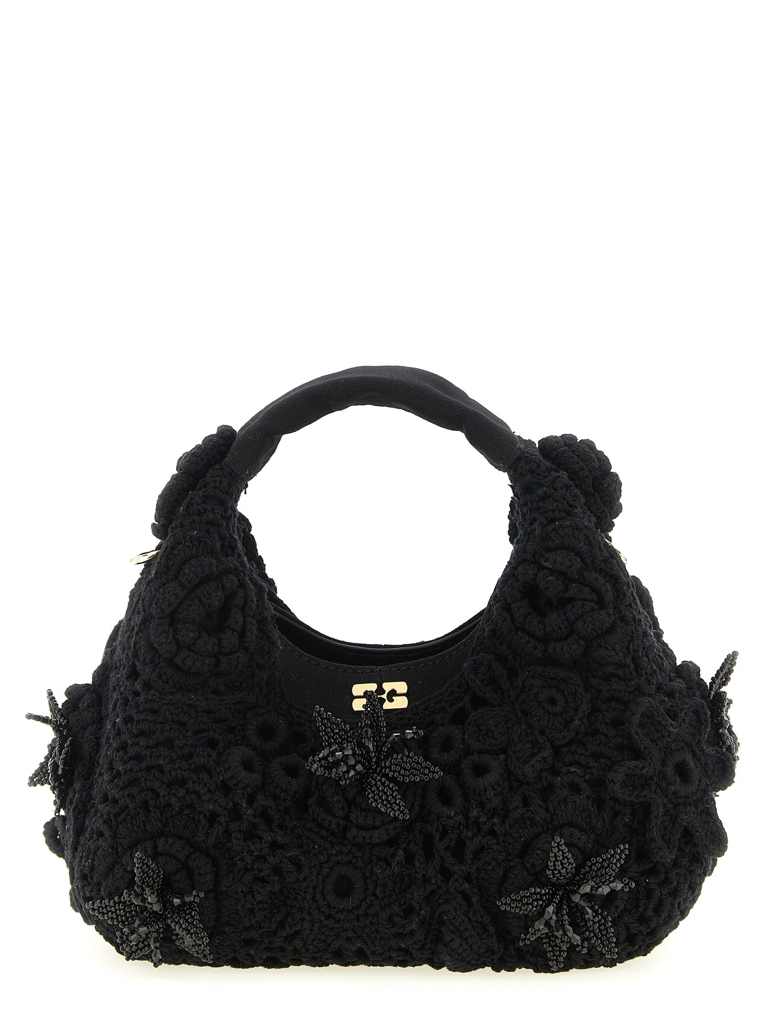 Ganni Mini Hobo Crochet Handbag