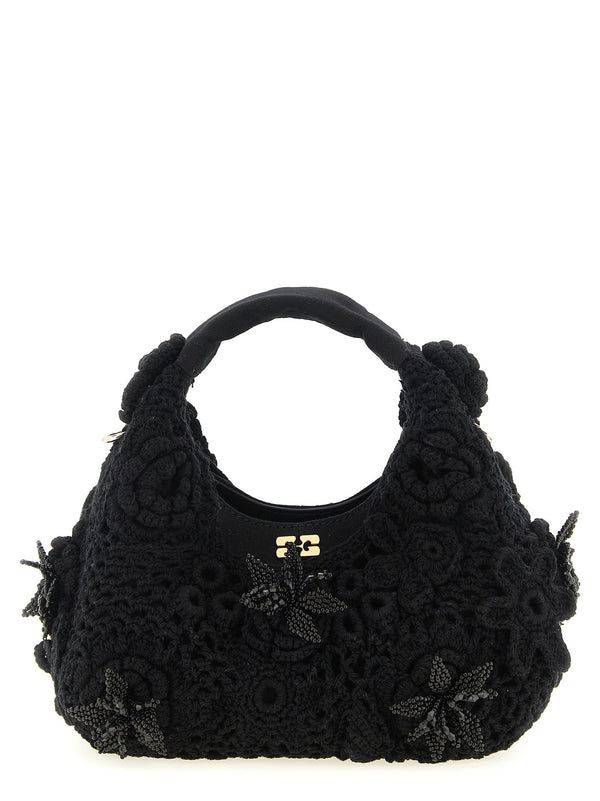Ganni Mini Hobo Crochet Handbag