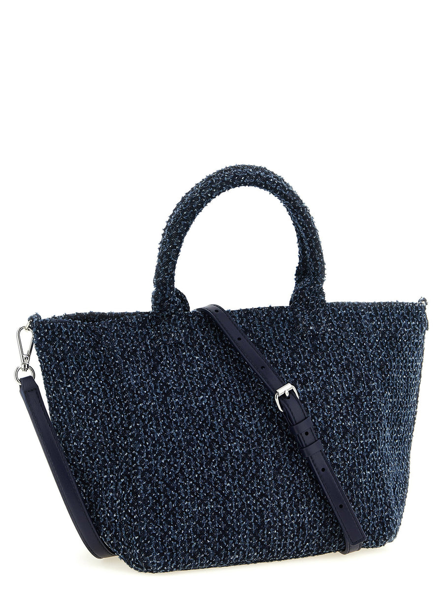 Ganni Small Bear Shopper Bag Organic Cotton Eco Friendly For Women Chic Compact Design