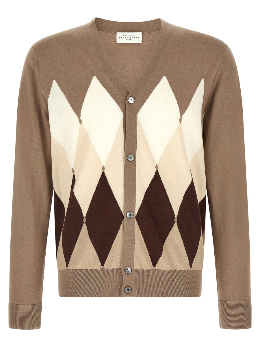 Ballantyne Cardigan Argyle