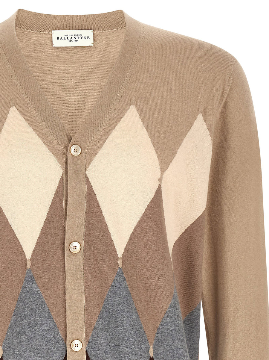 Ballantyne Cardigan Argyle
