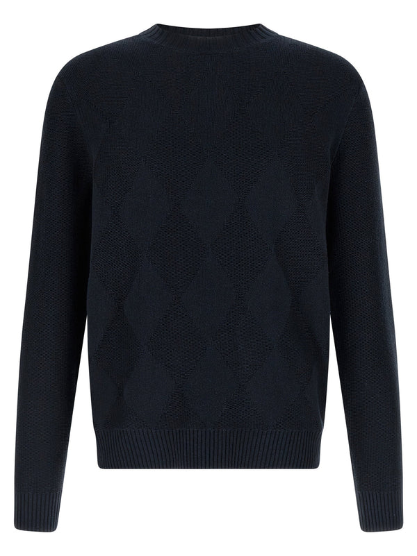 Ballantyne Diamond Intarsia Sweater