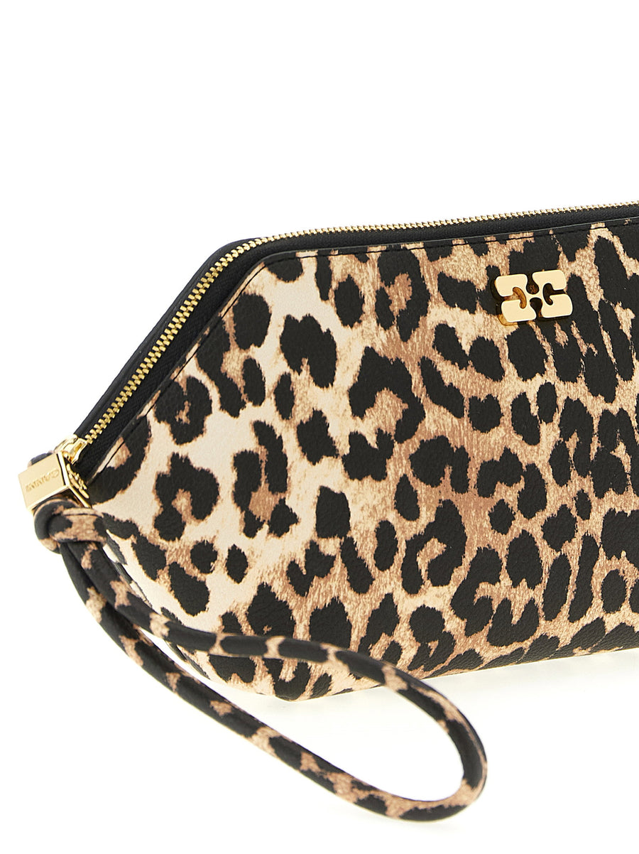 Ganni Bou Leopard Print Makeup Case Travel Ready For Women On The Go Luxury Organizer