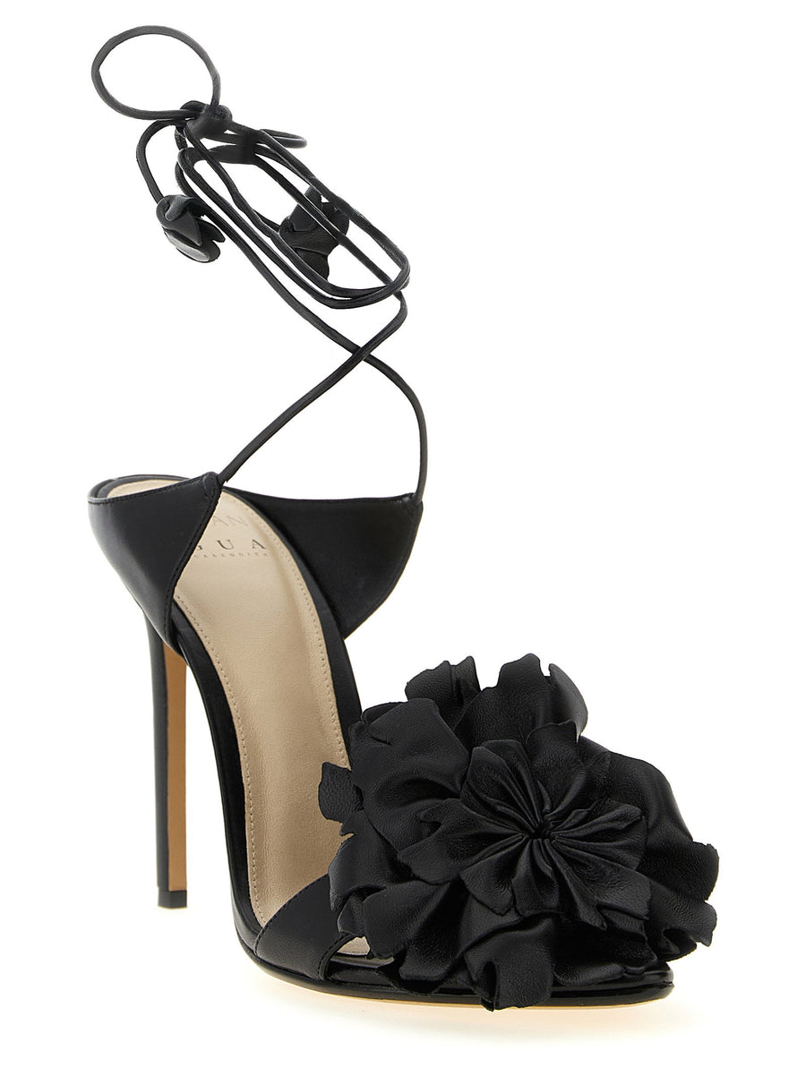 Alexandre Birman Sandals Ornela Floral Front Leather Luxury Collaboration Agua Bendita For Women