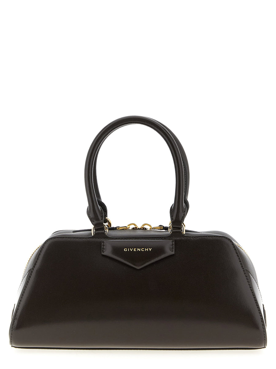 Givenchy Antigona East-West Small Handbag Brown Calfskin Leather With Architectural Precision For Women