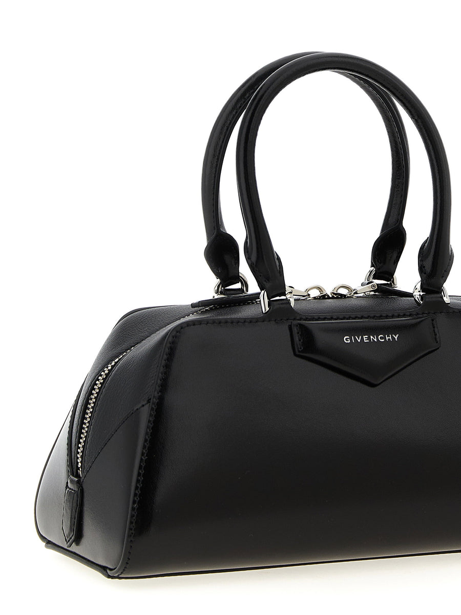 Givenchy Antigona East West Small Handbag Women Luxury Calfskin Black Origami Gusset