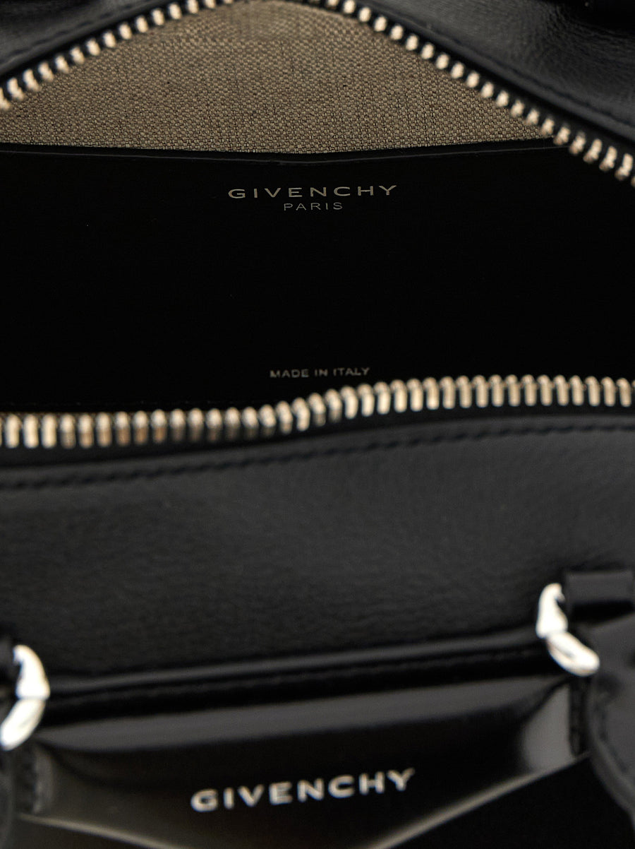 Givenchy Antigona East West Small Handbag Women Luxury Calfskin Black Origami Gusset