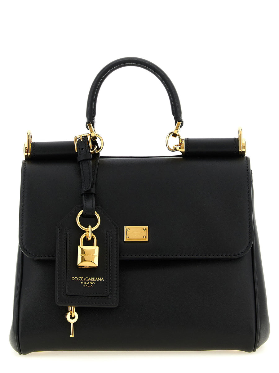 Dolce Gabbana My Sicily Small Premium Calf Leather Handbag With Flap Closure For Women