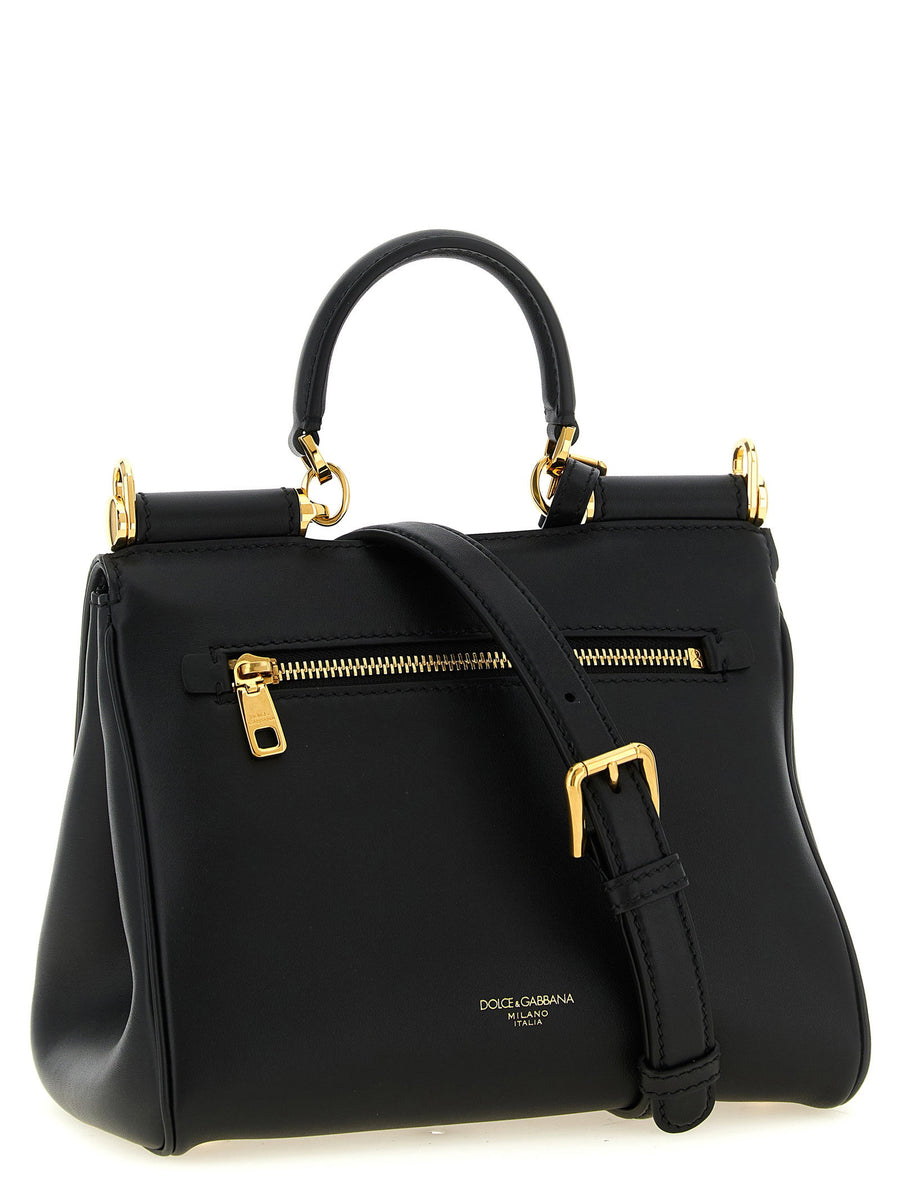 Dolce Gabbana My Sicily Small Premium Calf Leather Handbag With Flap Closure For Women