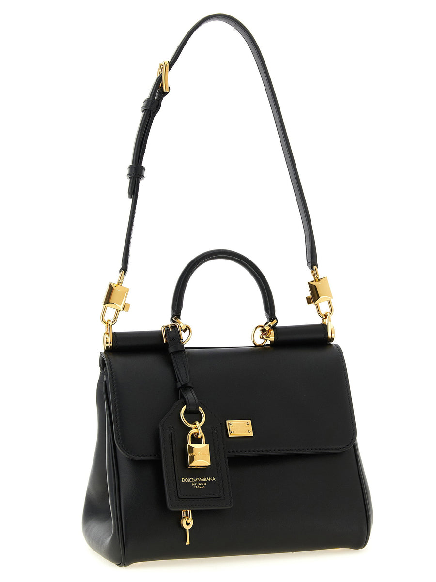 Dolce Gabbana My Sicily Small Premium Calf Leather Handbag With Flap Closure For Women