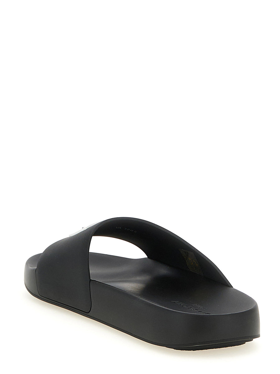 Givenchy Label Mules Black 100 Percent Polyurethane Sandals for Women
