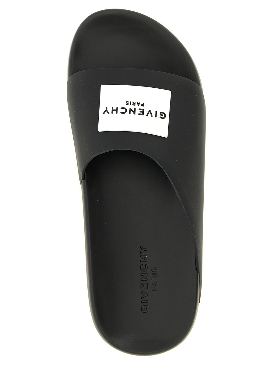Givenchy Label Mules Black 100 Percent Polyurethane Sandals for Women