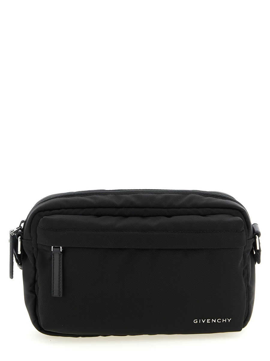 Givenchy Essential U Crossbody Bag For Men Black Polyamide Ultra Compact Urban Everyday Carry