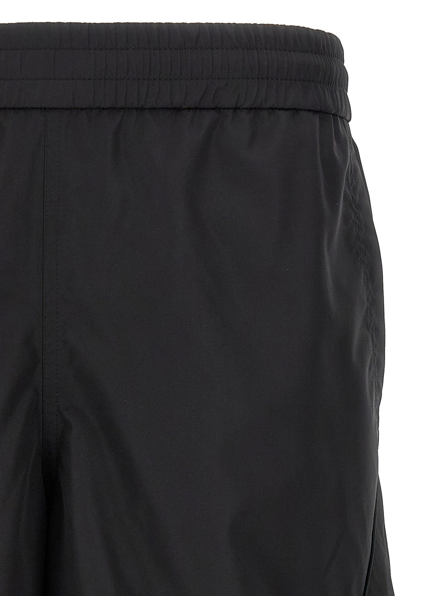 Givenchy 4G Bermuda Shorts For Men Luxurious Black Polyester With Adjustable Drawstring Waist