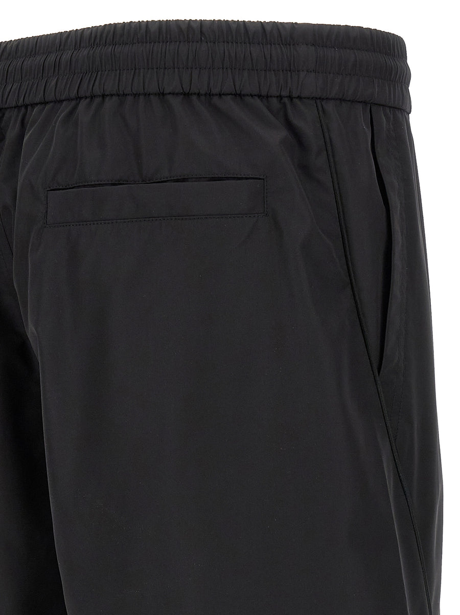 Givenchy 4G Bermuda Shorts For Men Luxurious Black Polyester With Adjustable Drawstring Waist