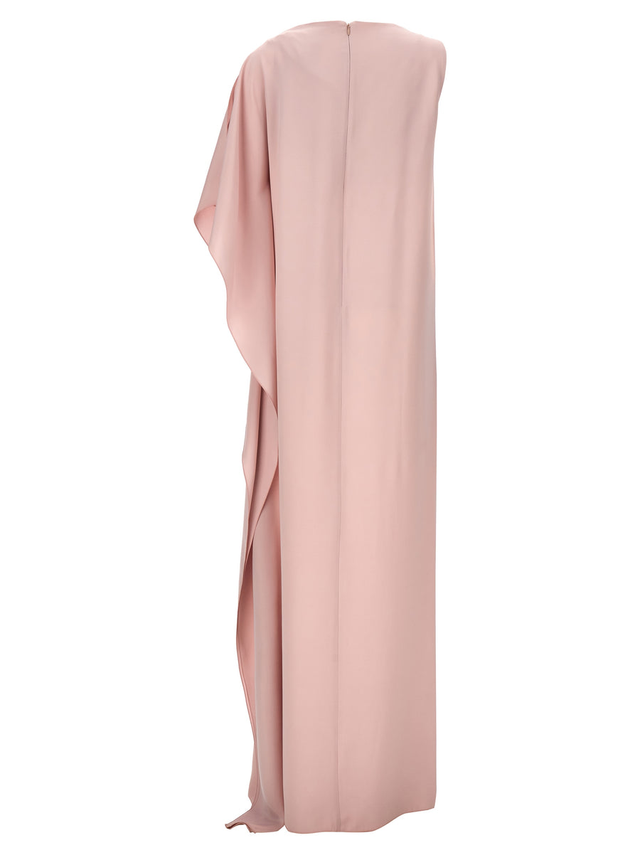 Max Mara Bora Dress One Shoulder Pink Silk Gown Luxurious Evening Wear For Women