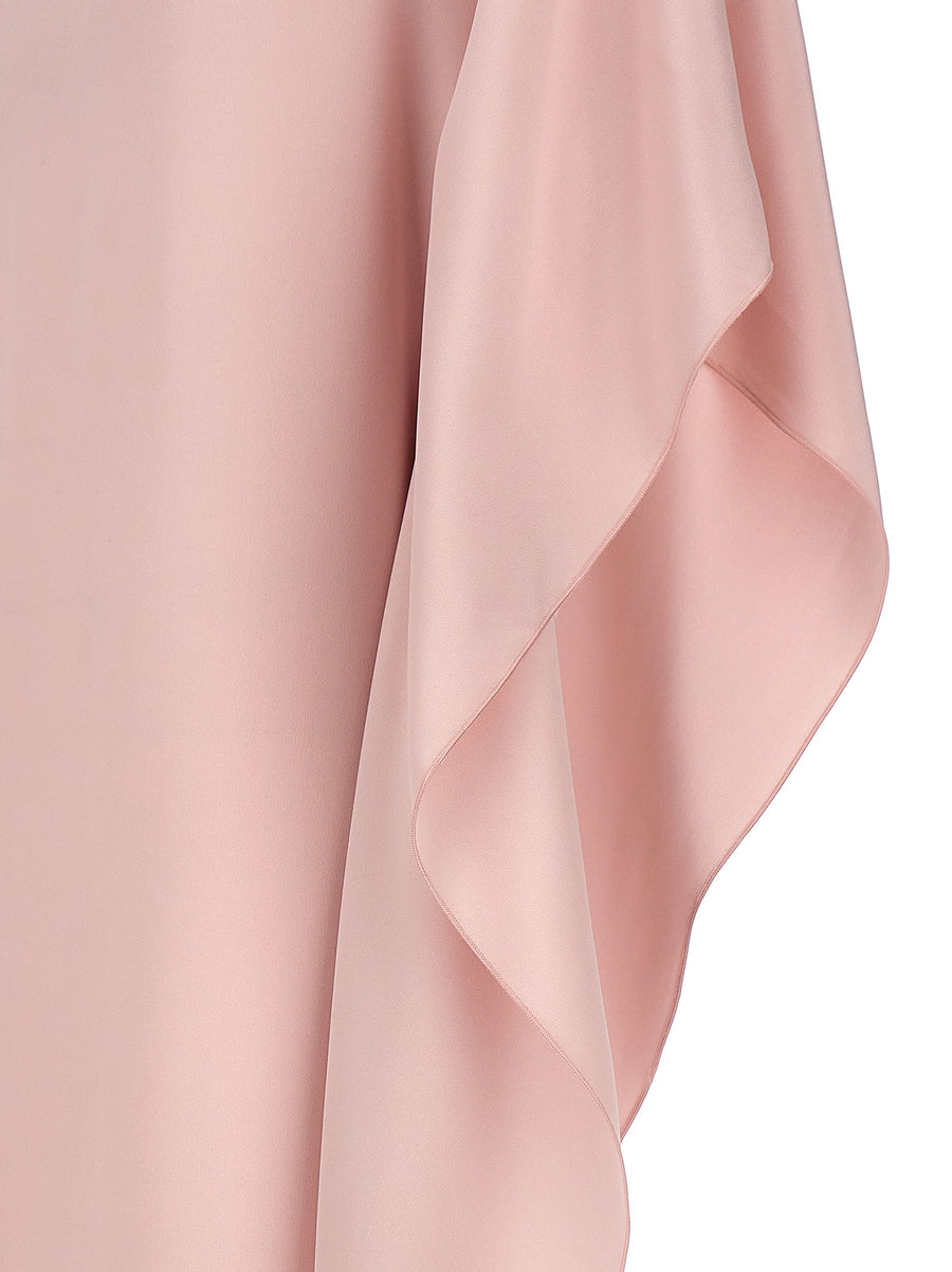 Max Mara Bora Dress One Shoulder Pink Silk Gown Luxurious Evening Wear For Women