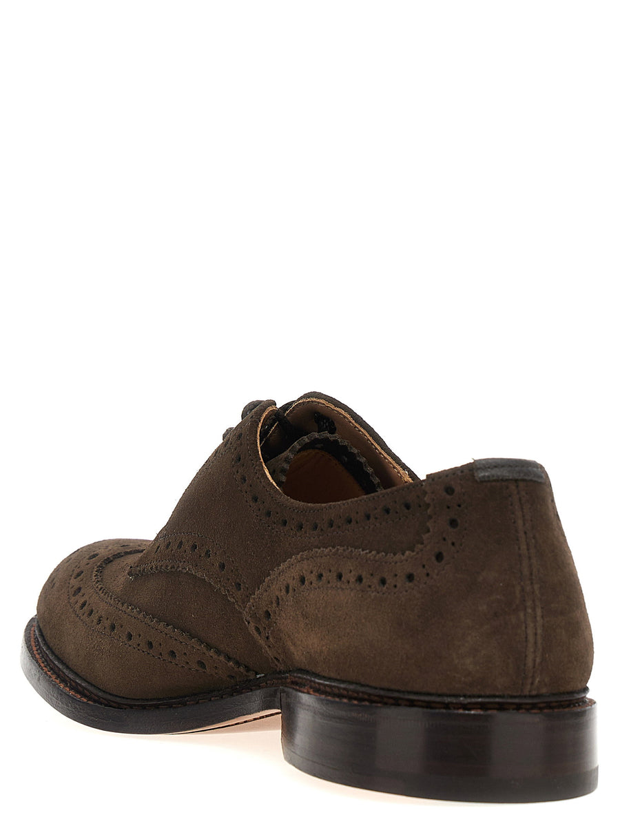 Tricker's Bourton Lace Up Shoes For Men Timeless English Craftsmanship With Dovetail Embroidery Leather Sole