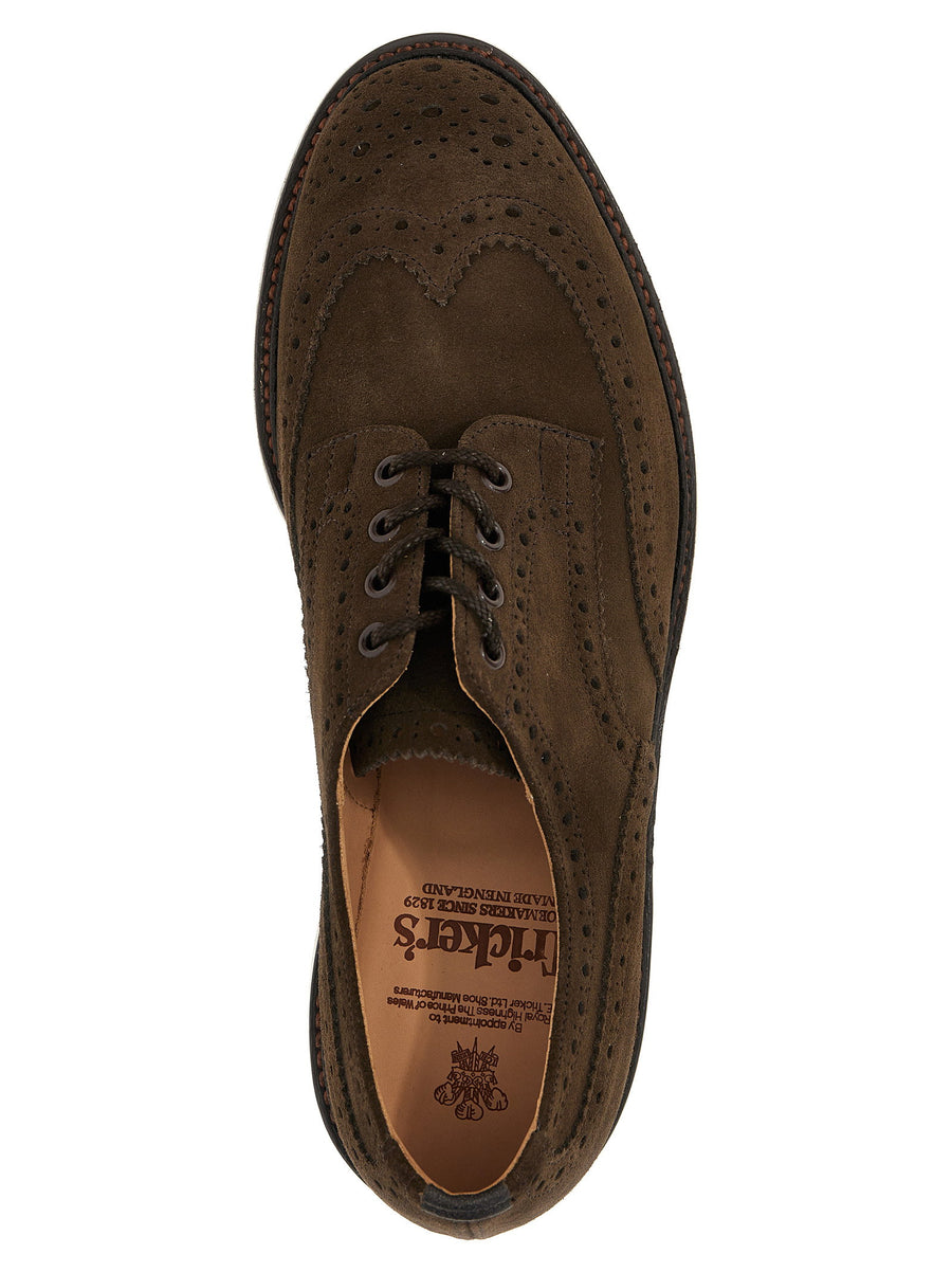 Tricker's Bourton Lace Up Shoes For Men Timeless English Craftsmanship With Dovetail Embroidery Leather Sole