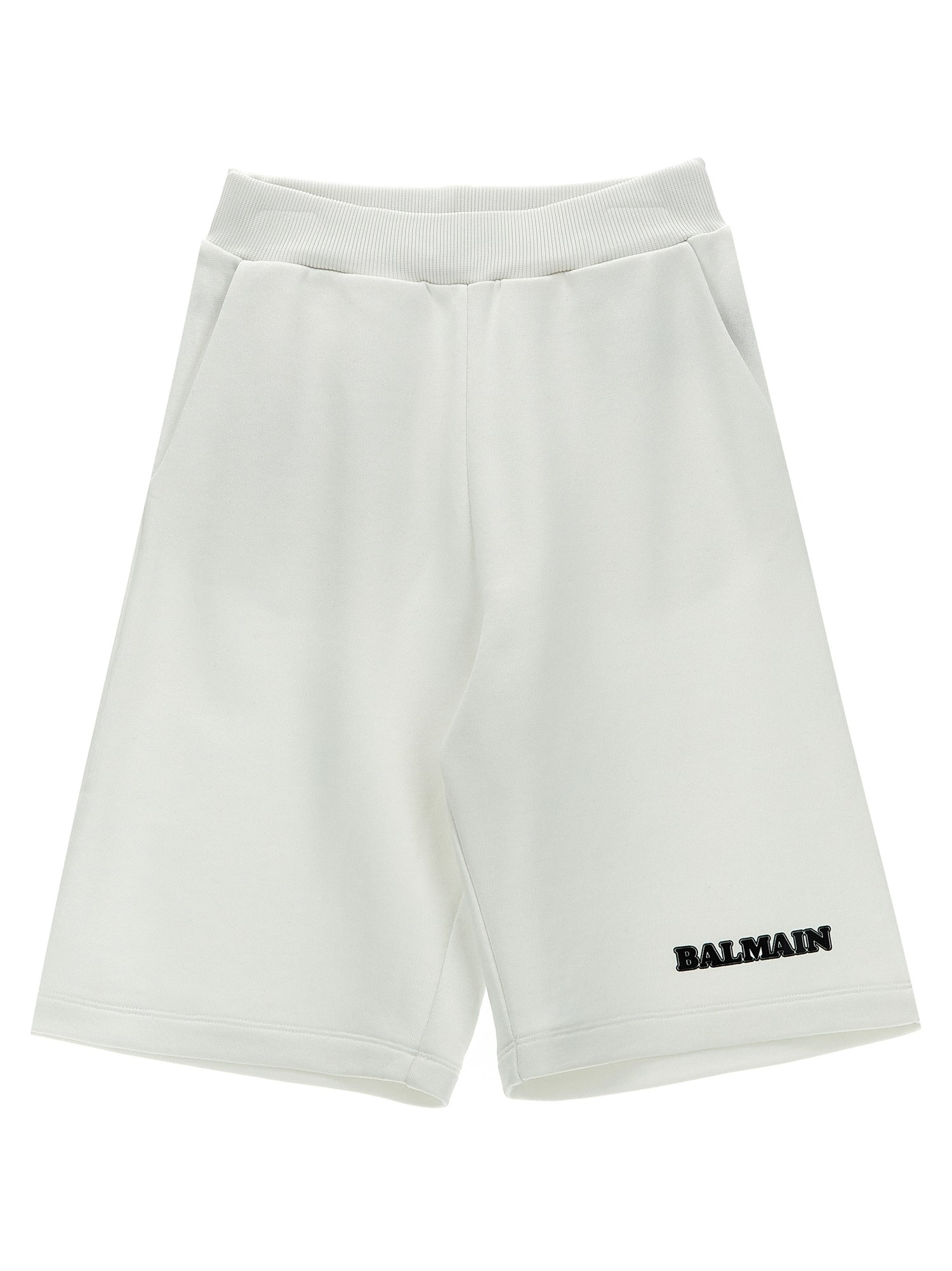 Balmain Kids Logo Print Bermuda Shorts