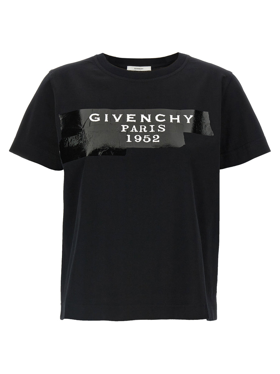Givenchy Tape T Shirt for Women Luxurious 100 Percent Cotton with 3D Front Tape Detail Edition