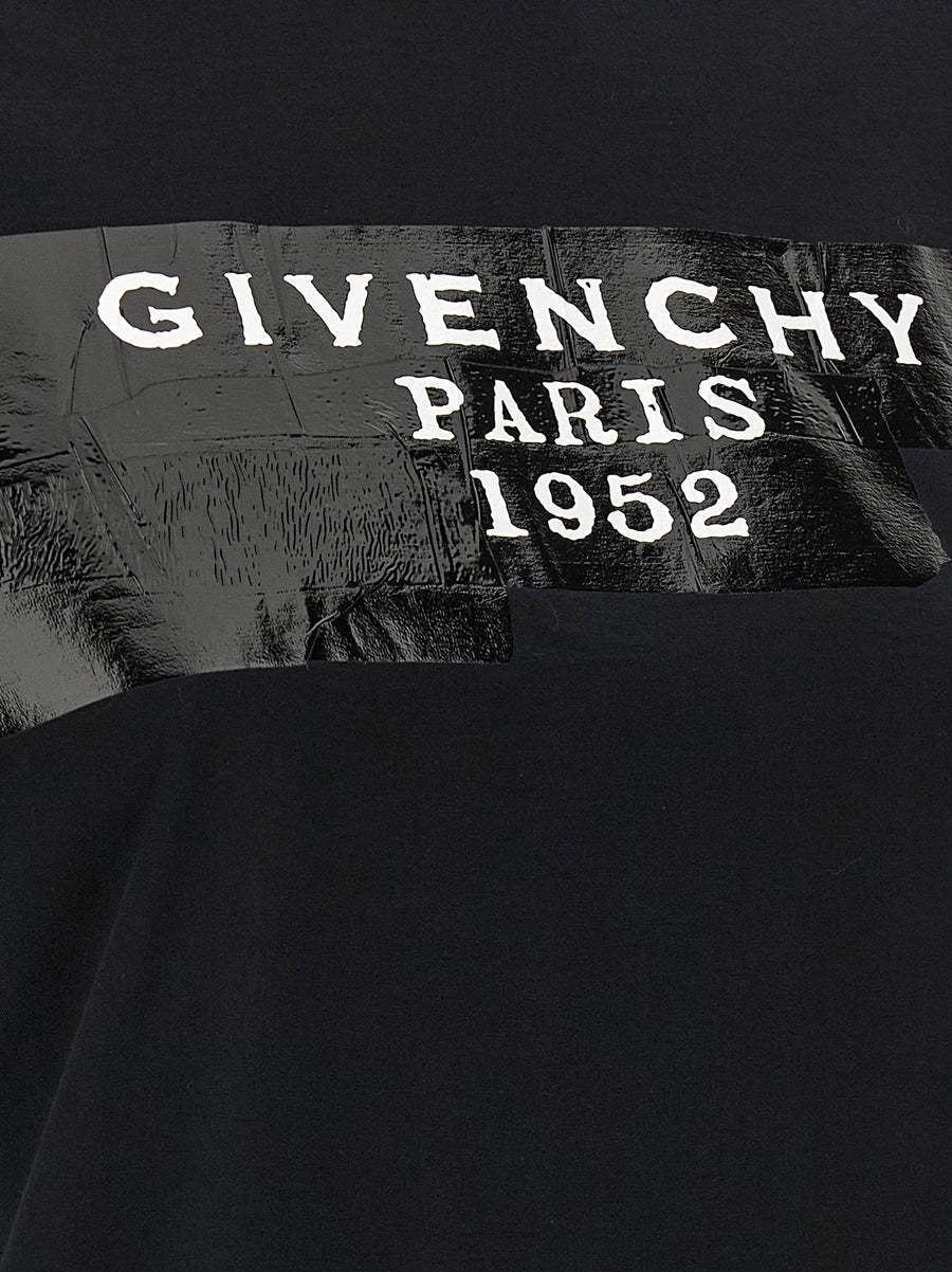Givenchy Tape T Shirt for Women Luxurious 100 Percent Cotton with 3D Front Tape Detail Edition