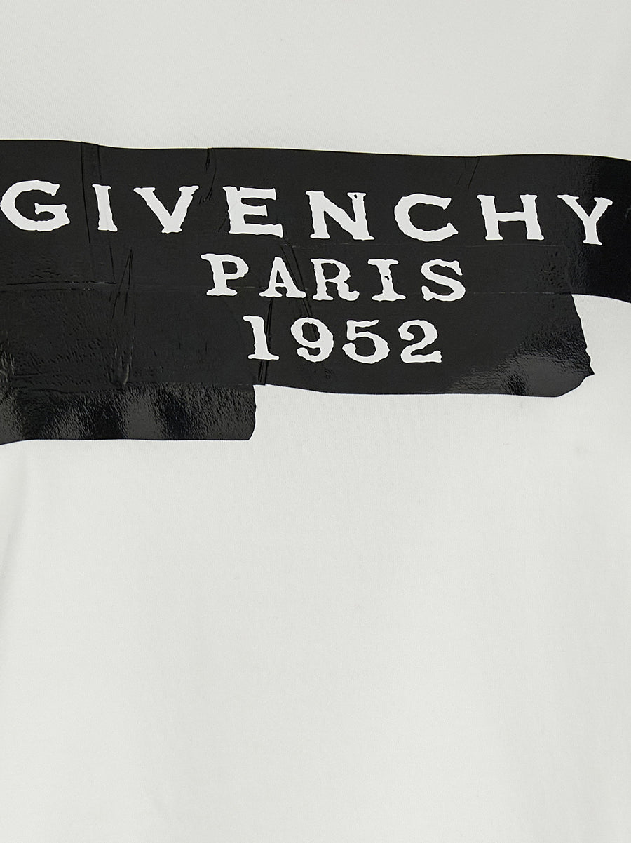Givenchy Tape T Shirt For Women 3D Logo Front Detail 100 Percent Cotton Everyday Luxe Edition