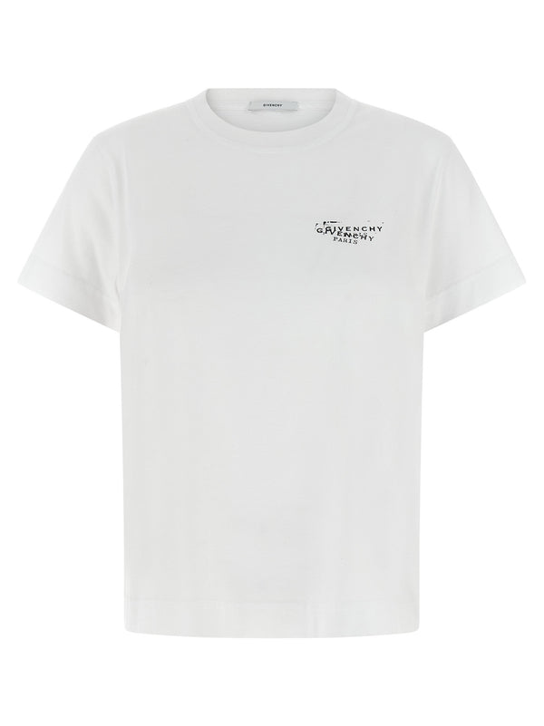 Givenchy Logo Stamp T Shirt For Women Luxury Everyday Wear Soft Cotton Crew Neck