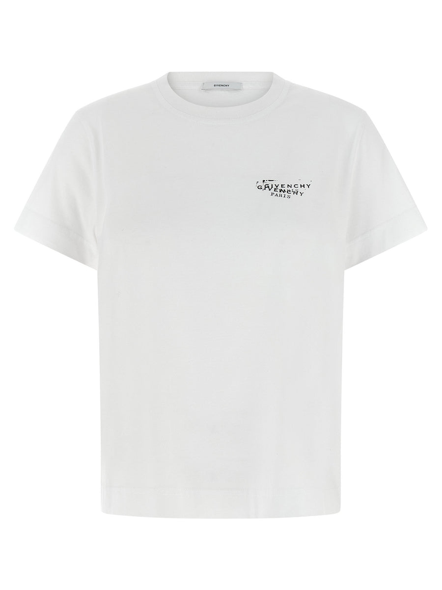 Givenchy Logo Stamp T Shirt For Women Luxury Everyday Wear Soft Cotton Crew Neck
