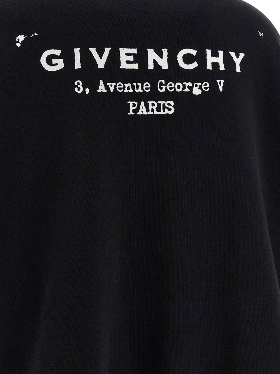 Givenchy Logo Print Hoodie For Women Heavy Brushed Cotton Luxury Streetwear Essential